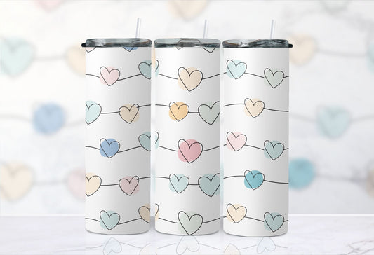 Skinny Tumbler 20 oz. - Heart Strings