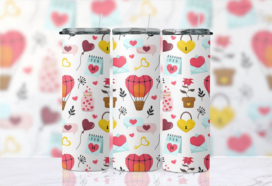 Skinny Tumbler 20 oz. - Love is in the Air