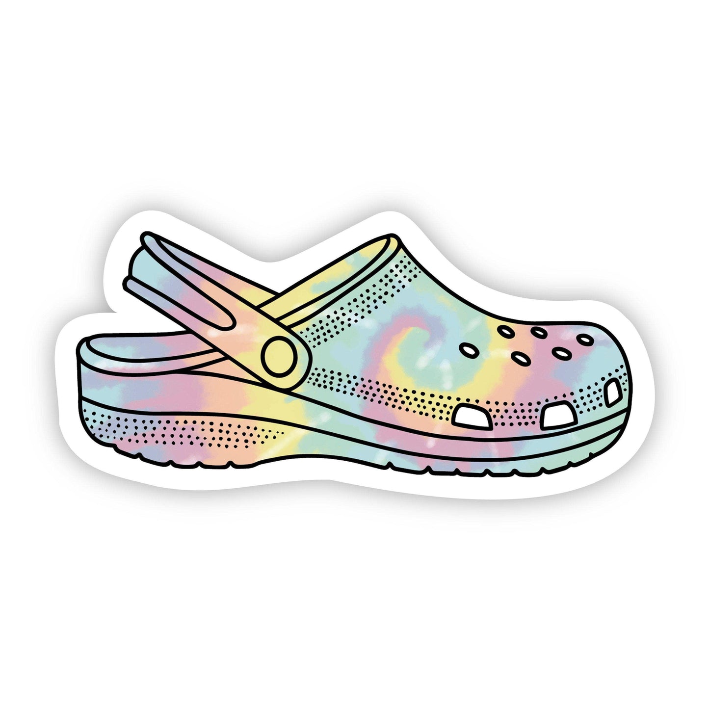 Croc Tie Dye Aesthetic Sticker