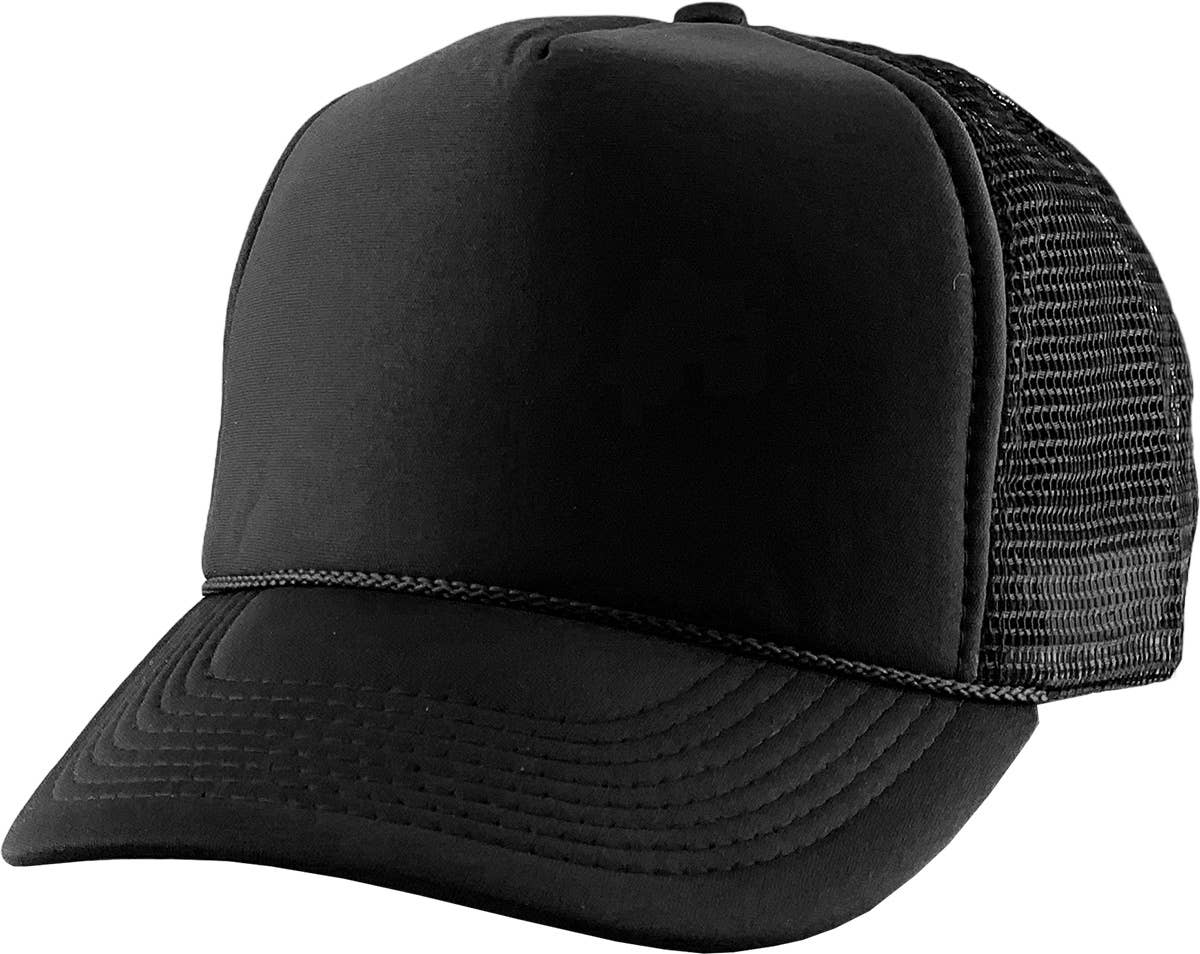 Personalized High-Profile Foam Front Trucker Cap - Brown