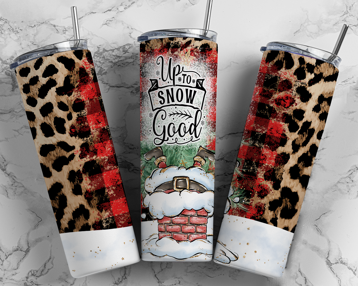 Skinny Tumbler 20 oz. - Christmas Up to Snow Good