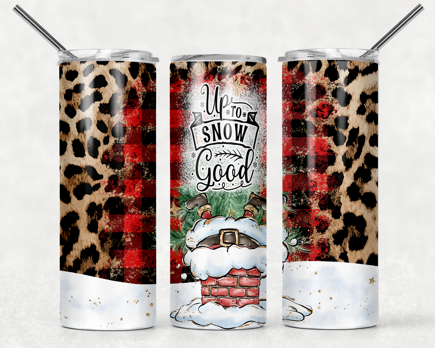 Skinny Tumbler 20 oz. - Christmas Up to Snow Good